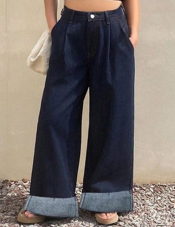 Blugi Dazy Plus Size, bleumarin