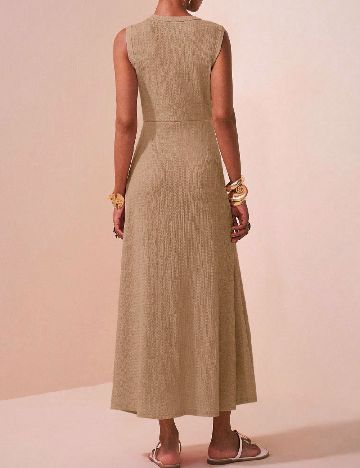 Rochie lunga SHEIN, maro deschis