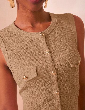 Rochie lunga SHEIN, maro deschis