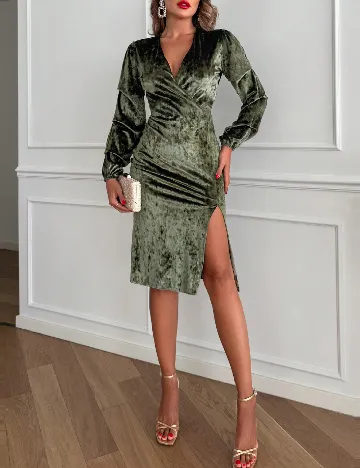 Rochie medie SHEIN, verde