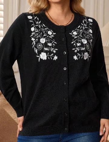 Cardigan SHEIN CURVE, negru