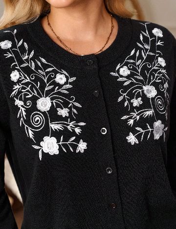 Cardigan SHEIN CURVE, negru