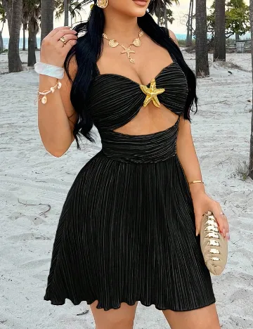 Rochie scurta SHEIN CURVE, negru