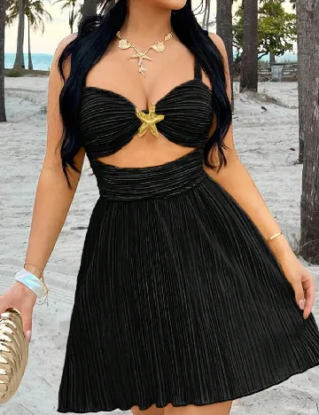 Rochie scurta SHEIN CURVE, negru