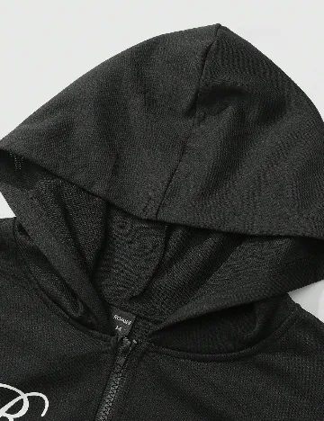 Hanorac Romwe, negru/gri