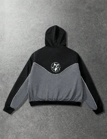 Hanorac Romwe, negru/gri