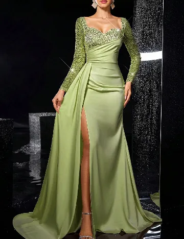 Rochie lunga SHEIN, verde