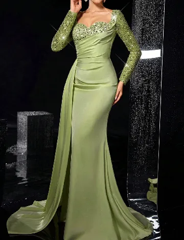 Rochie lunga SHEIN, verde