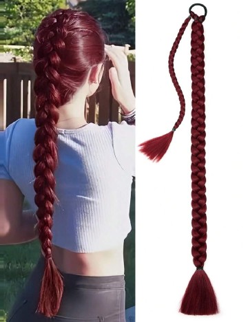 Extensie de par SHEIN, visiniu