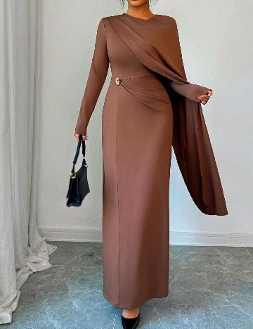 Rochie lunga SHEIN, maro