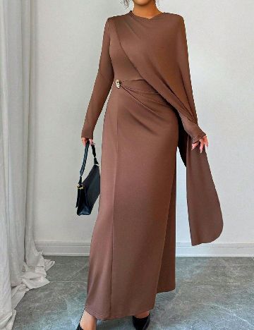 Rochie lunga SHEIN, maro