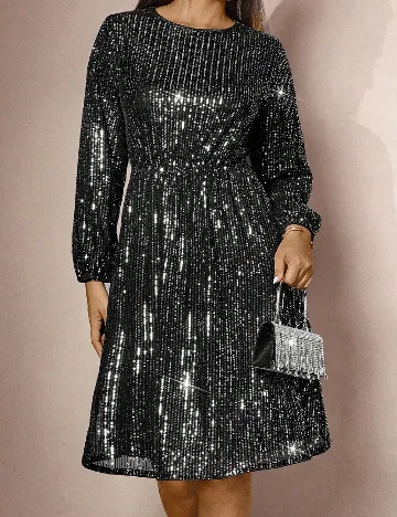 Rochie medie SHEIN CURVE, negru