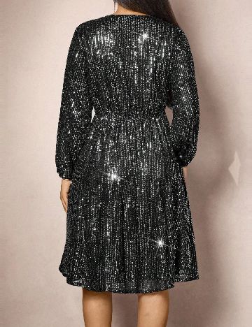 Rochie medie SHEIN CURVE, negru