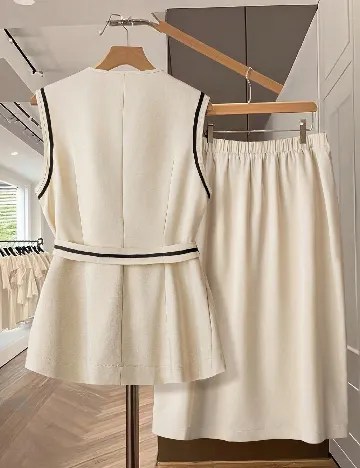 Compleu SHEIN CURVE, crem