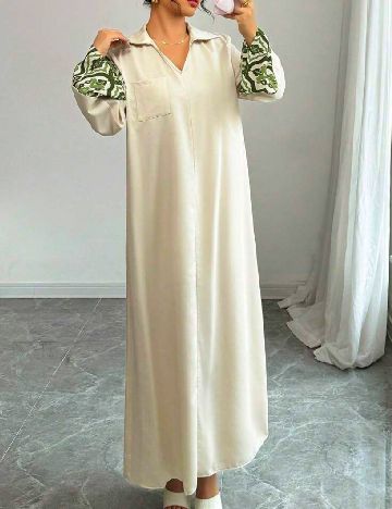 Rochie lunga SHEIN, crem