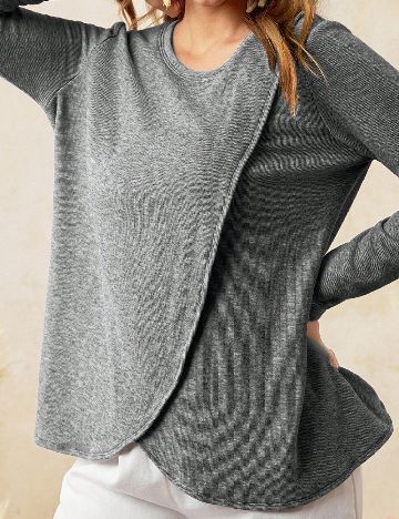 Bluza SHEIN Maternity, gri