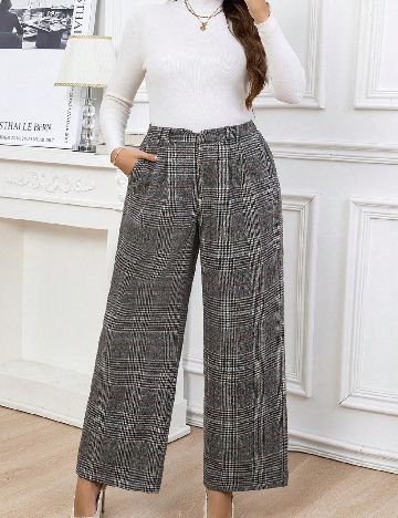 Pantaloni SHEIN CURVE, gri