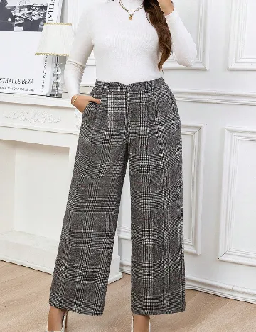 Pantaloni SHEIN CURVE, gri