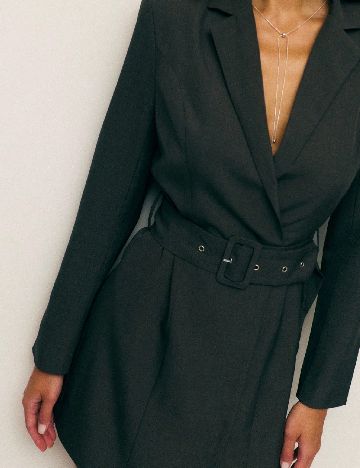 Rochie scurta SHEIN, gri inchis