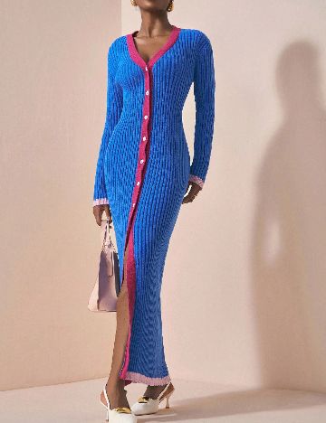 Rochie lunga SHEIN, albastru