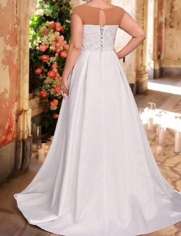 Rochie lunga SHEIN CURVE, alb