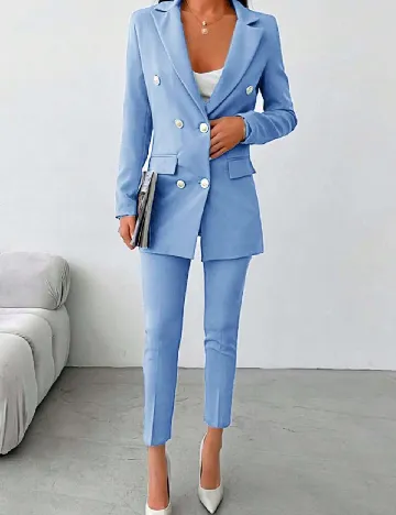 Costum SHEIN, albastru