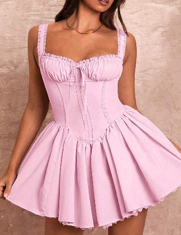 Rochie scurta SHEIN, roz