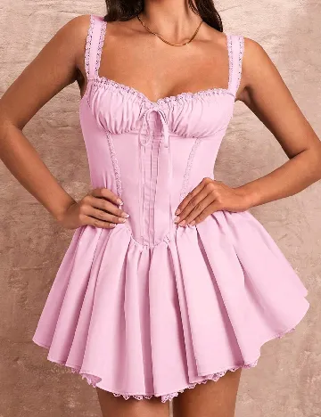 Rochie scurta SHEIN, roz