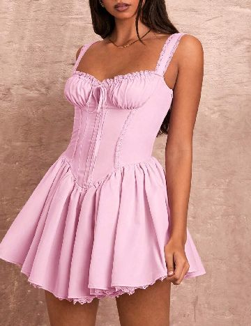 Rochie scurta SHEIN, roz