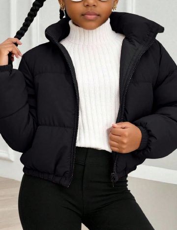 Geaca Shein Kids, negru