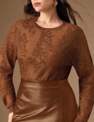 Bluza SHEIN CURVE, maro