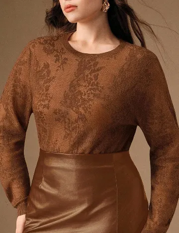 Bluza SHEIN CURVE, maro