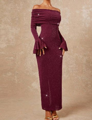 Rochie lunga SHEIN, pruna