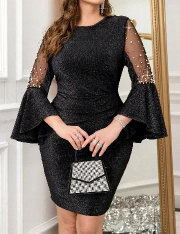 Rochie scurta SHEIN CURVE, negru