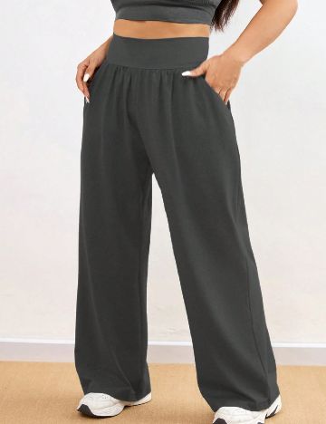 Pantaloni SHEIN CURVE, gri