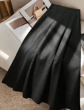 Fusta SHEIN CURVE, negru