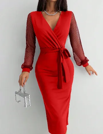 Rochie medie SHEIN, rosu