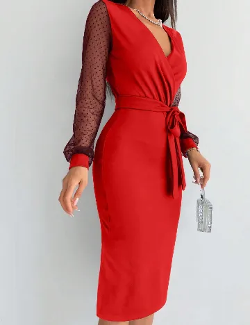 Rochie medie SHEIN, rosu