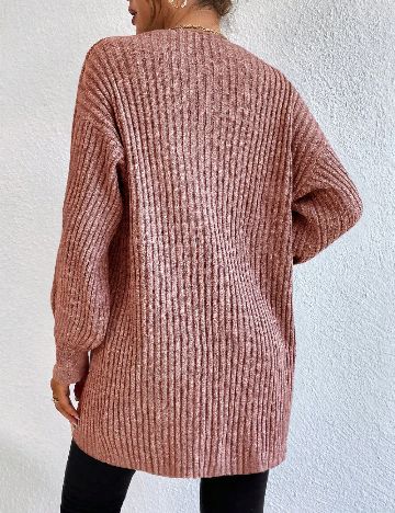 Cardigan SHEIN, roz pudra inchis