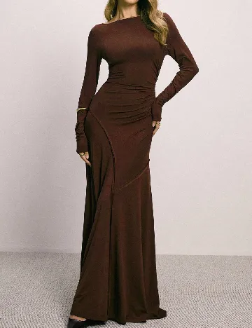 Rochie lunga SHEIN, maro