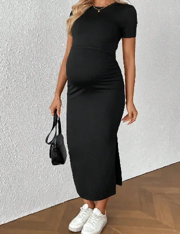 Rochie medie SHEIN Maternity, negru