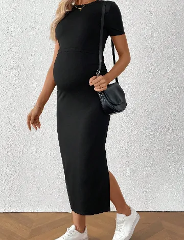 Rochie medie SHEIN Maternity, negru
