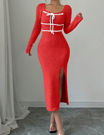 Rochie medie SHEIN, rosu