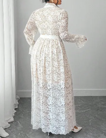 Rochie lunga SHEIN CURVE, alb