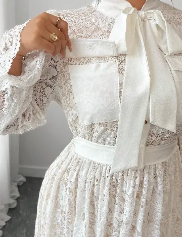 Rochie lunga SHEIN CURVE, alb