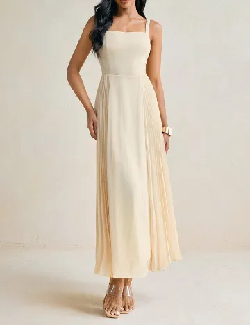 Rochie lunga SHEIN, crem