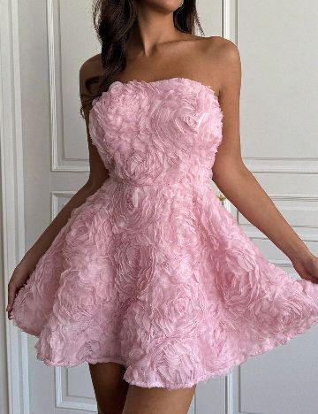 Rochie scurta SHEIN, roz