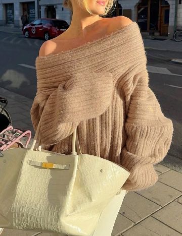 Bluza Oversize SHEIN, maro