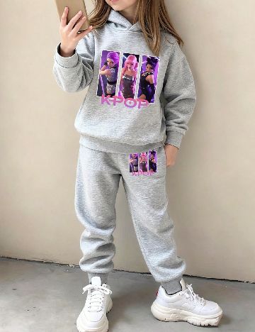 Trening Shein Kids, gri