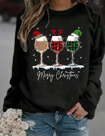 Bluza SHEIN CURVE, negru